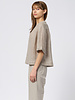 Pomandere Short-Sleeve Shirt Salt Grey