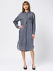 Pomandere Washed Gauze Shirt Dress Indigo