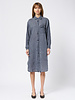 Pomandere Washed Gauze Shirt Dress Indigo