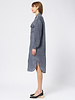 Pomandere Washed Gauze Shirt Dress Indigo