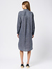 Pomandere Washed Gauze Shirt Dress Indigo