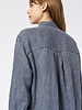 Pomandere Washed Gauze Shirt Dress Indigo