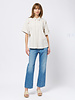 Apiece Apart Breaze Shirt Cream and Navy Stripe
