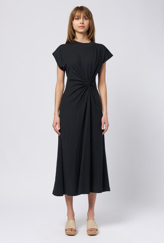 Apiece Apart Volta Twist Dress Black