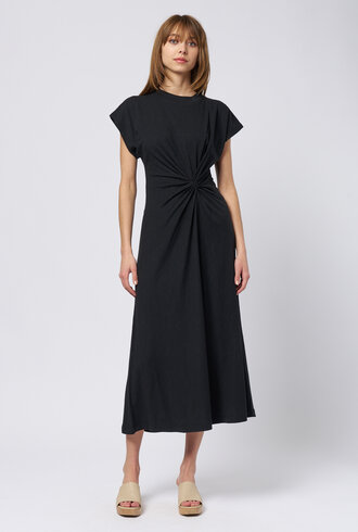Apiece Apart Volta Twist Dress Black