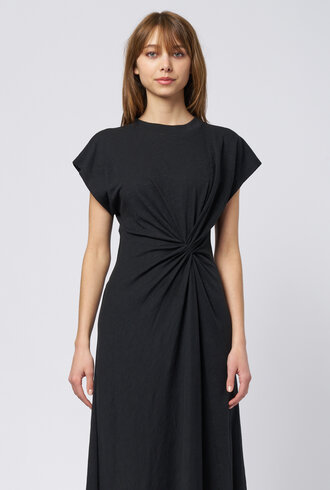 Apiece Apart Volta Twist Dress Black