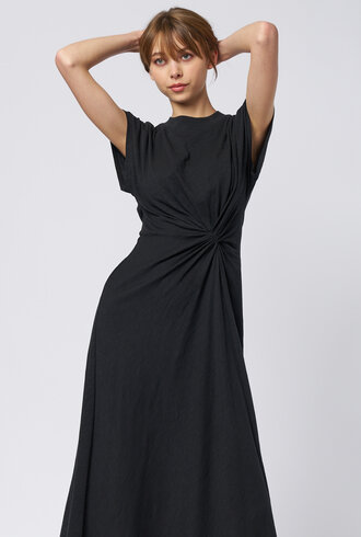 Apiece Apart Volta Twist Dress Black