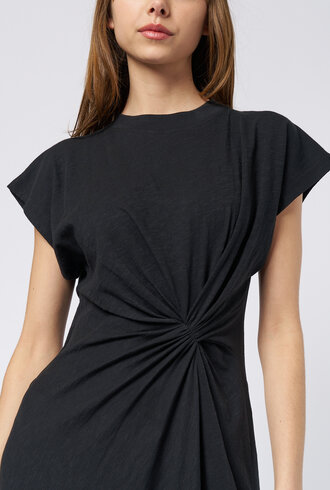 Apiece Apart Volta Twist Dress Black