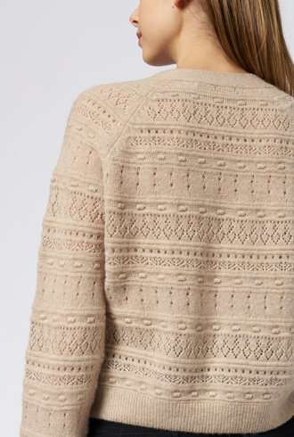 Kokun Pointelle Cardigan Jute