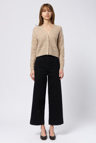 Kokun Pointelle Cardigan Jute