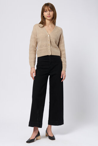 Kokun Pointelle Cardigan Jute