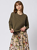 The Great The Floral Applique Teammate Sweatshirt Army