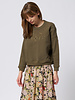 The Great The Floral Applique Teammate Sweatshirt Army