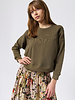 The Great The Floral Applique Teammate Sweatshirt Army