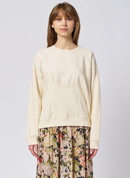 The Great The Western Slouch Sweatshirt White