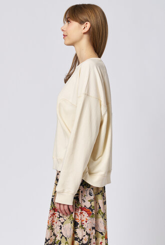 The Great The Western Slouch Sweatshirt White