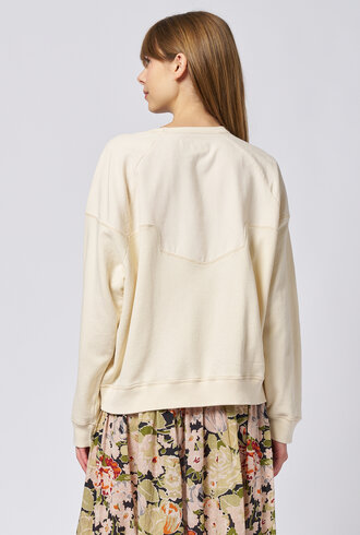 The Great The Western Slouch Sweatshirt White