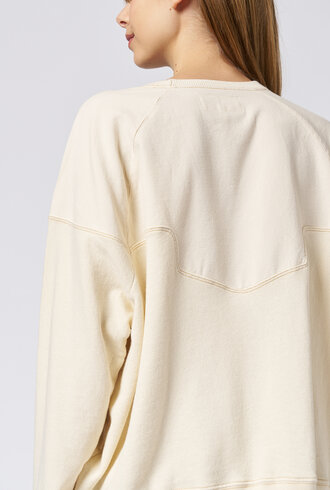 The Great The Western Slouch Sweatshirt White