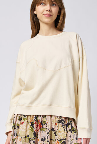 The Great The Western Slouch Sweatshirt White