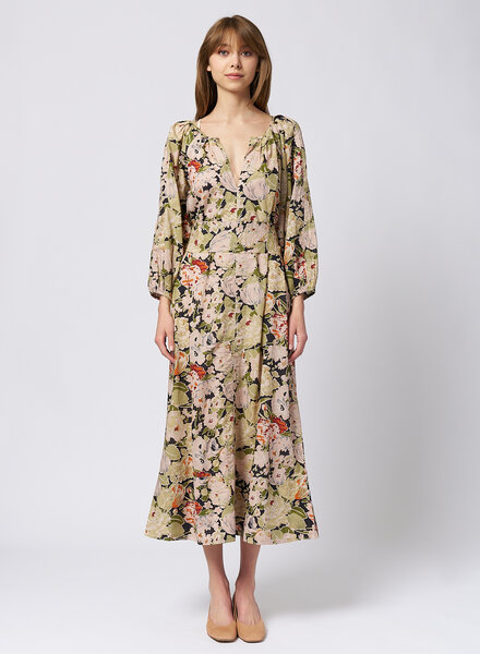 The Great The Pampas Dress Rose Print