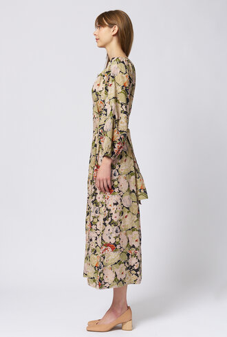 The Great The Pampas Dress Rose Print