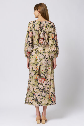 The Great The Pampas Dress Rose Print