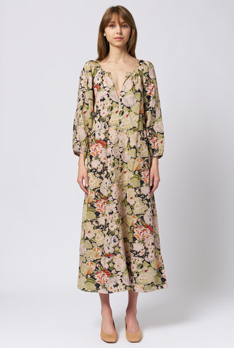 The Great The Pampas Dress Rose Print
