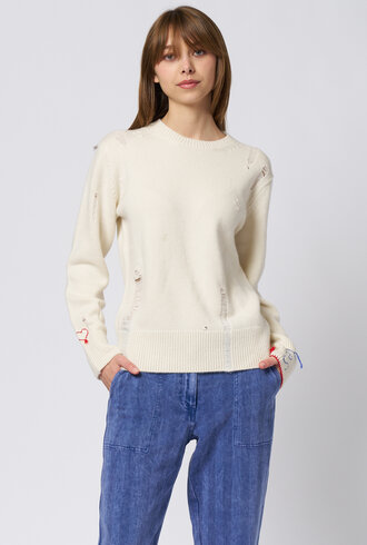 Raquel Allegra Yes Pullover Chalk