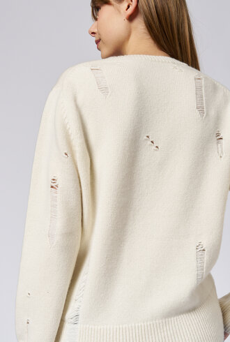Raquel Allegra Yes Pullover Chalk