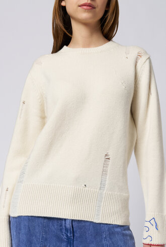 Raquel Allegra Yes Pullover Chalk