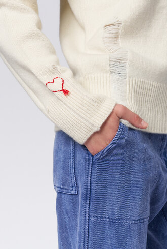 Raquel Allegra Yes Pullover Chalk