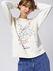 Raquel Allegra Hesperia Sweatshirt Vintage White