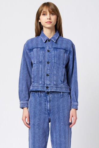 Raquel Allegra Pioneer Jacket Indigo