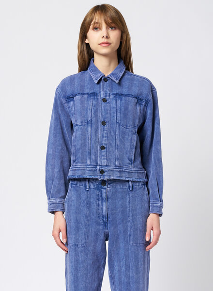 Raquel Allegra Pioneer Jacket Indigo