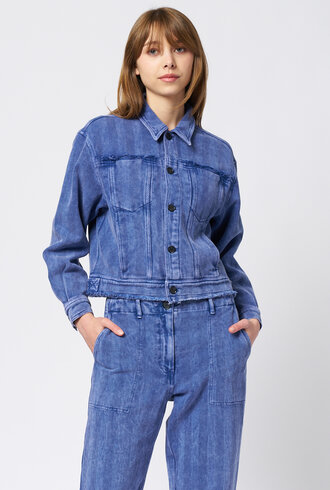 Raquel Allegra Pioneer Jacket Indigo