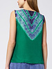 Raquel Allegra Zane Tank Green Blue
