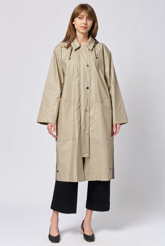 Pret Pour Partir Ondee Coat  Bi Color Khaki/Bronze