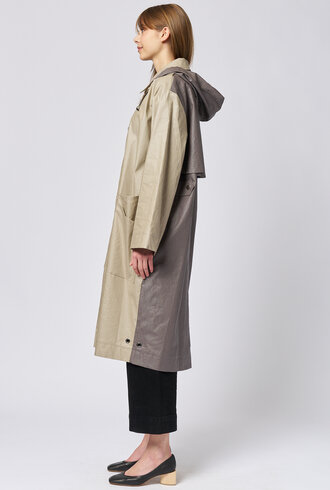 Pret Pour Partir Ondee Coat  Bi Color Khaki/Bronze