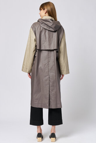 Pret Pour Partir Ondee Coat  Bi Color Khaki/Bronze