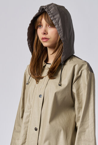 Pret Pour Partir Ondee Coat  Bi Color Khaki/Bronze