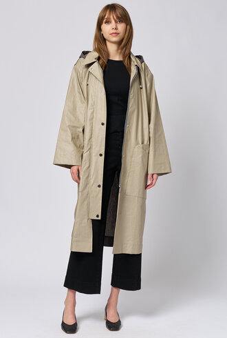 Pret Pour Partir Ondee Coat  Bi Color Khaki/Bronze