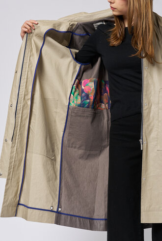 Pret Pour Partir Ondee Coat  Bi Color Khaki/Bronze