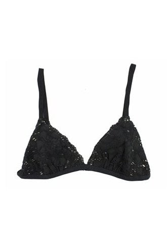 Xirena Treves X Vintage Lace Bra Noir