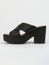 Coclico Bing Wedge Clog Black