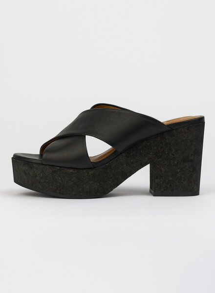 Coclico Bing Wedge Clog Black
