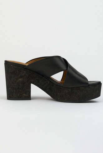 Coclico Bing Wedge Clog Black