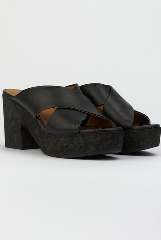 Coclico Bing Wedge Clog Black