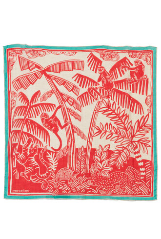 Inouitoosh Square Jungle Red