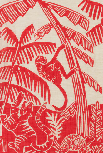Inouitoosh Square Jungle Red