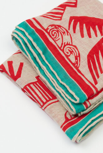 Inouitoosh Square Jungle Red